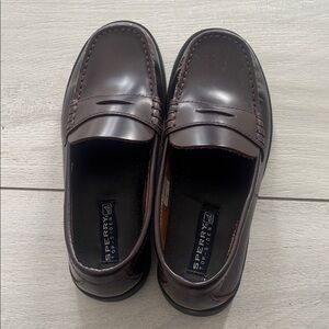 Boys Brown Sperry Dress shoes